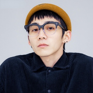 現貨高階板材黑框復古大方框潮男平光鏡定製變色近視眼鏡框架女防抗藍光無度數嘻哈眼鏡