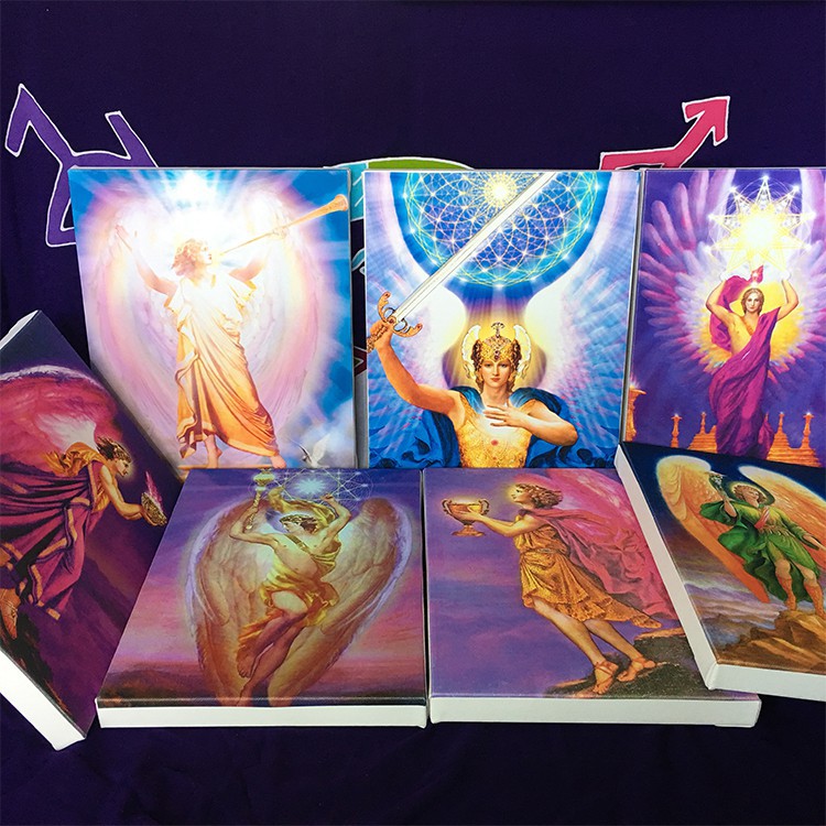 祭壇儀式神像七天使大天使畫像掛像療愈 學習凈化空間 蝦皮購物