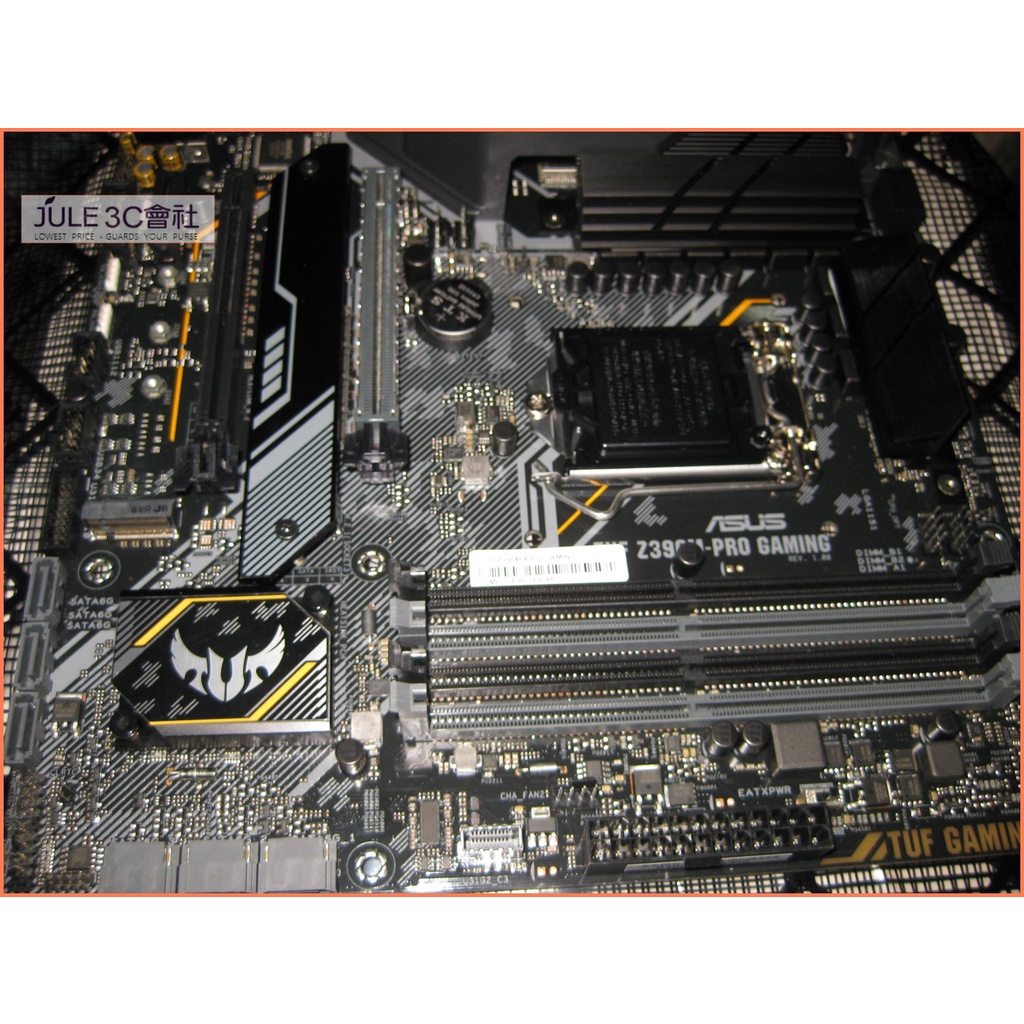 JULE 3C會社-華碩 TUF Z390M-PRO GAMING Z390/八九代/軍規/M2/保內/MATX 主機板