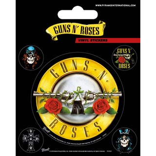 槍與玫瑰Guns N’ Roses (Bullet Logo) – 英國進口貼紙組