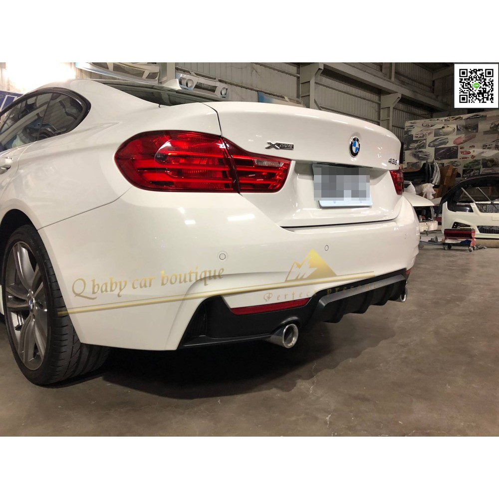  BMW F32 F33 F36 M-TECH 後保桿 專用 P版 後下巴 後飾板 雙出 PP材質 現貨供應