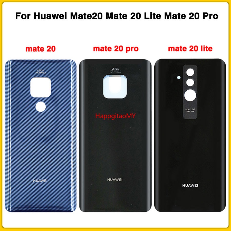 Hapy- 適用於華為 Mate20 Mate 20 Lite Mate 20 Pro 電池後蓋門 + 膠貼