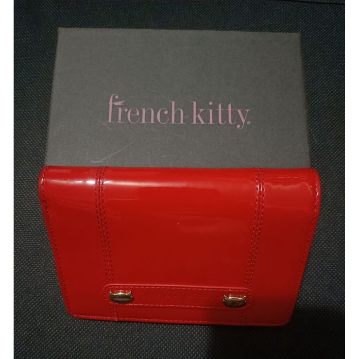 轉賣 french kitty 紅色 皮夾 短夾