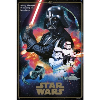 星際大戰Star Wars 40週年紀念版黑武士海報