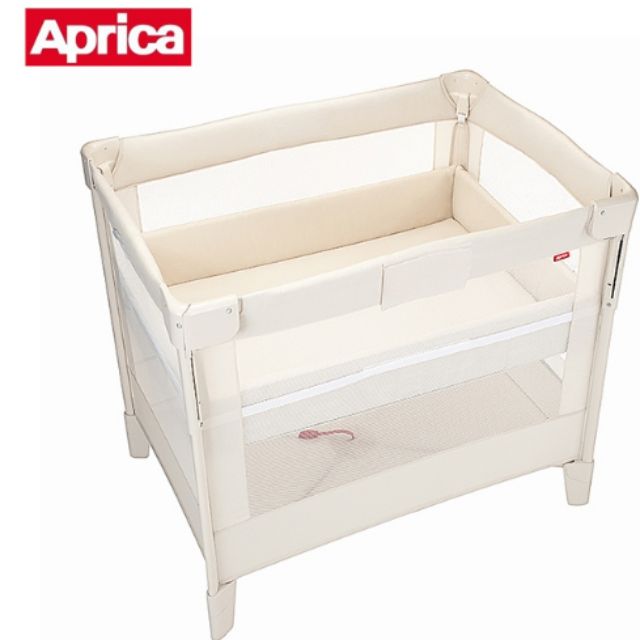 Aprica愛普力卡 可攜帶式嬰兒床COCONEL Air 任意床-牛奶白