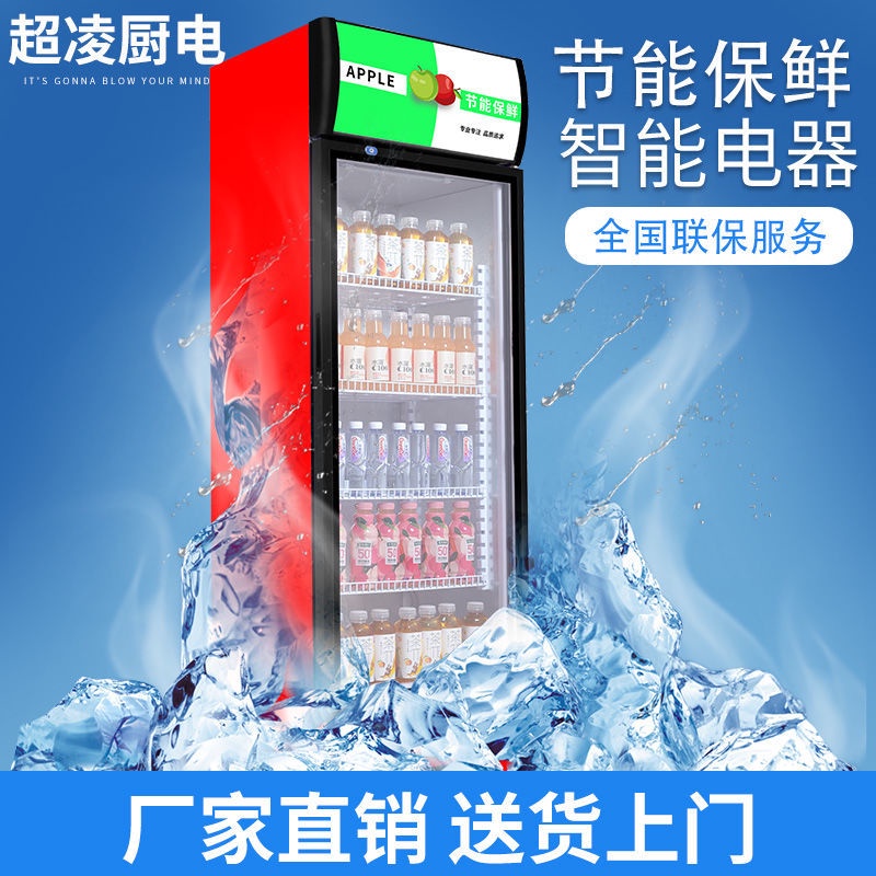 【台灣&amp;熱賣】【包郵】飲料柜冷藏展示單門雙門商用超市冰箱立式冷柜小型大容量CIT8+*