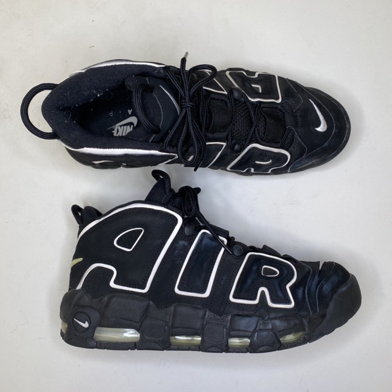 Nike Air more uptempo black/GD著用/黑白/氣墊/籃球鞋