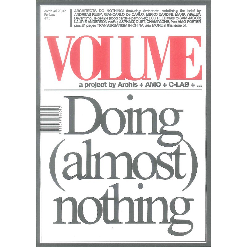 Volume 02: Doing (Almost Nothing) -9789077966020 絕版英文設計書 [建築人設計人的店-上博圖書]