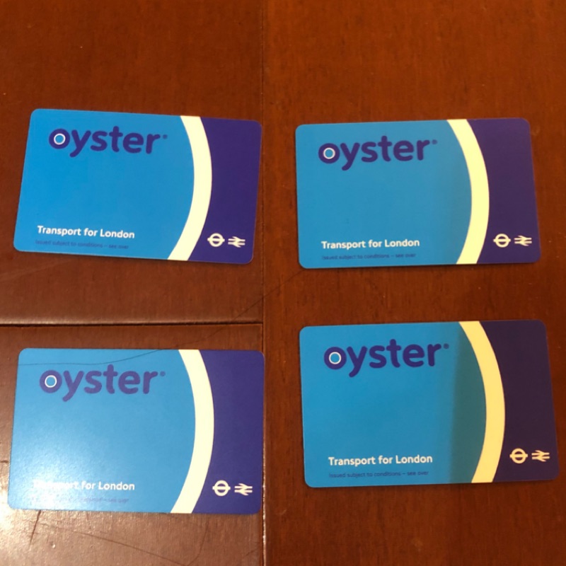 英國旅遊必備 Oyster card 牡蠣卡