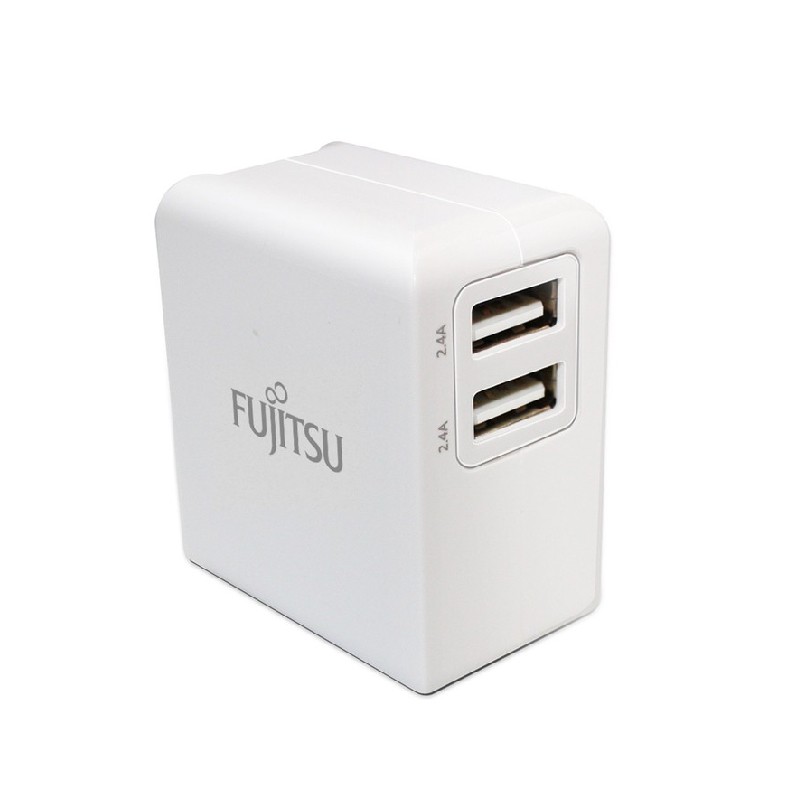 FUJITSU 富士通 3.4A 2P電源供應器 兩孔充電器 USB充電器 充電頭 摺疊充電頭 旅充頭 旅充 P92