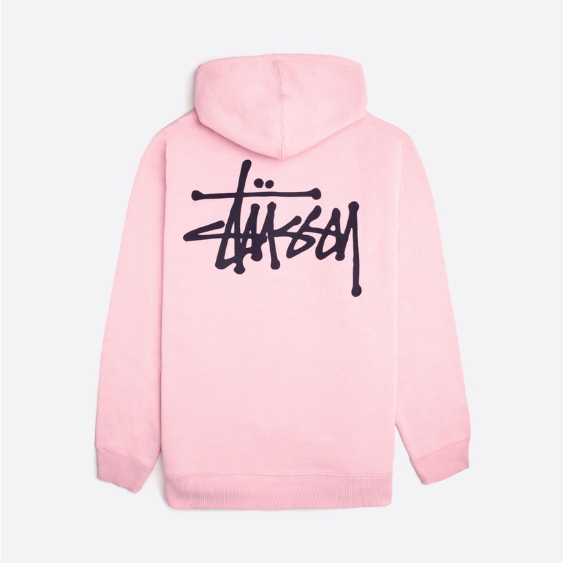 BEETLE STUSSY BASIC HOODY DUSTY ROSE 粉紅 連帽 TEE 經典 前後 LOGO