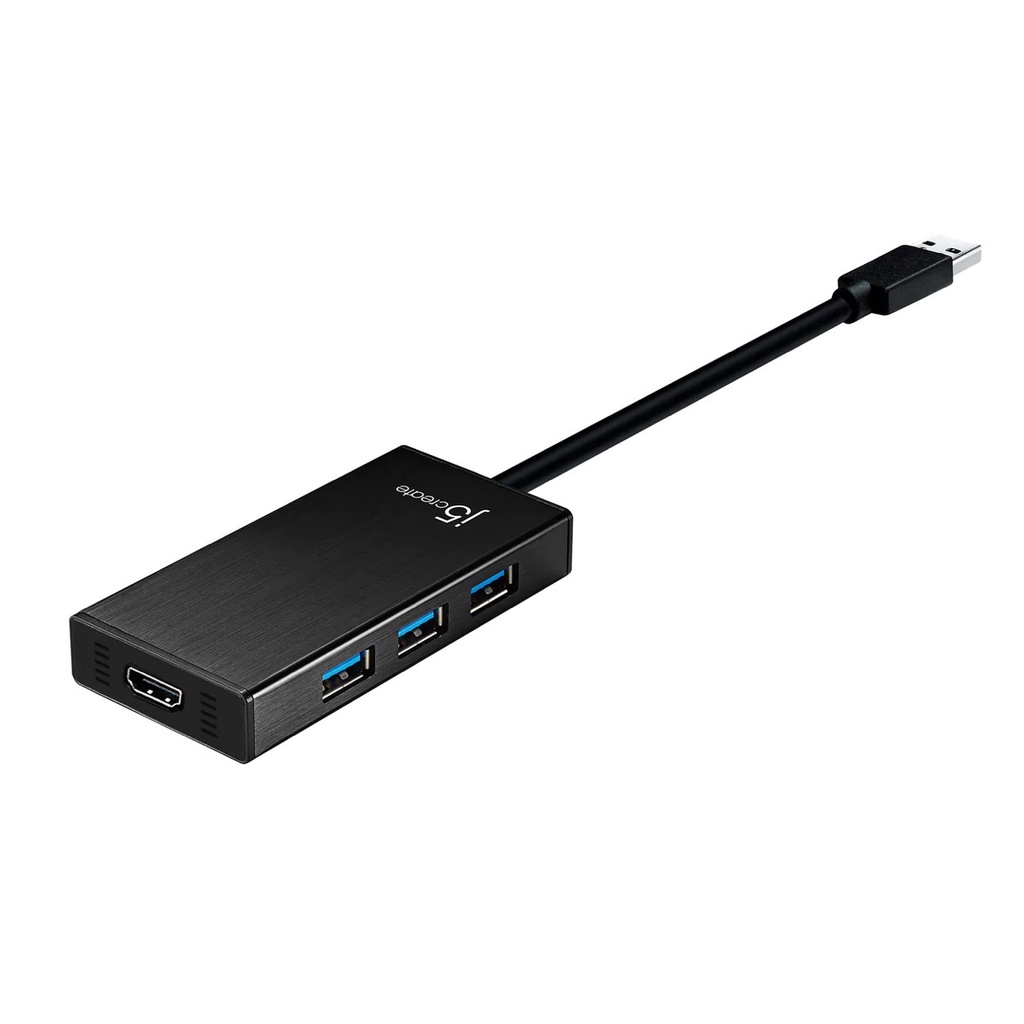 j5create 凱捷 JUH450 USB 3.0多功能擴充卡 HDMI+3Port集線器