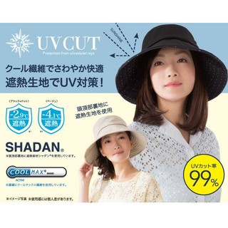 現貨 日本 COOL 隔熱可摺式遮陽帽 （黑*點點）