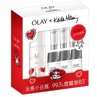 OLAY歐蕾 ProX 亮潔皙顏透白精華60ml(光感小白瓶)(Pro淡斑小白瓶) 聯名