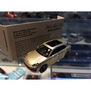 吉華科技@MINICHAMPS Porsche Cayenne Turbo 2017 金屬灰 1/87