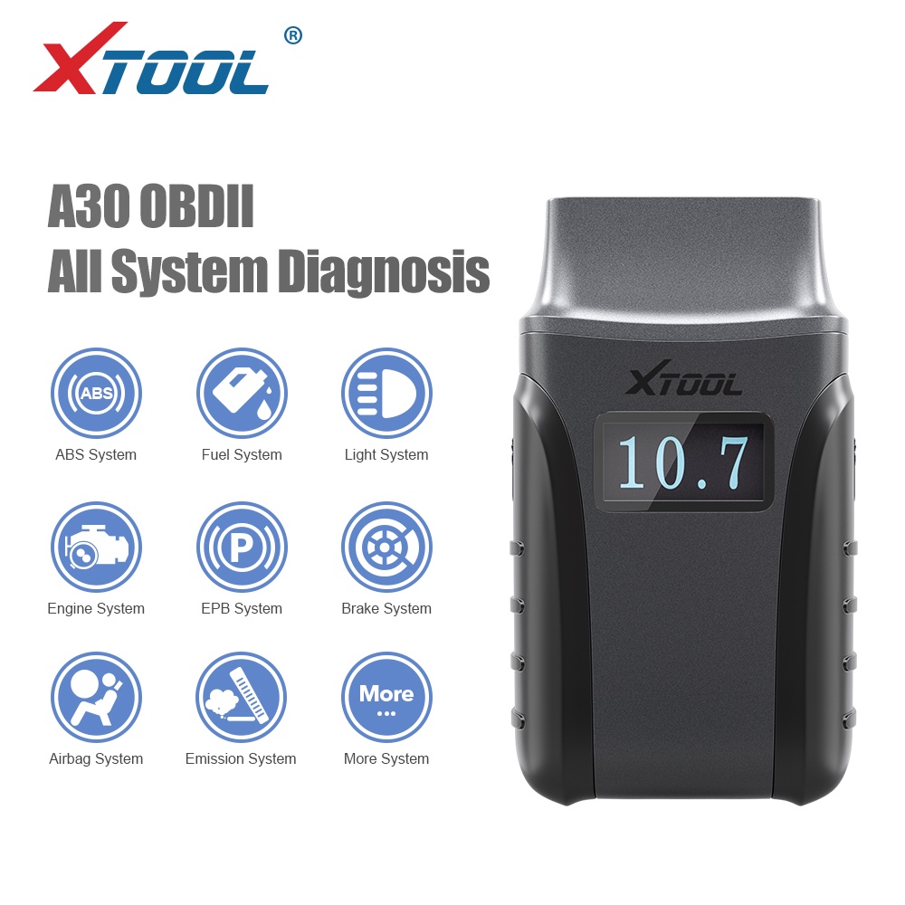 Xtool Anyscan A30 OBD2 全系統自動診斷工具讀碼器 DPF 再生 EPB 重置在線免費更新