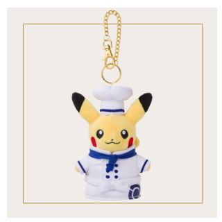 現貨 暖豬日本代購 正版 寶可夢 Pokemon Cafe 預約 白色 廚師皮卡丘 絨毛 布偶 娃娃 吊飾