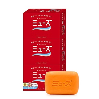 【JPGO】日本進口 Muse 溫和清潔 植物性肥皂.香皂 135gx3入