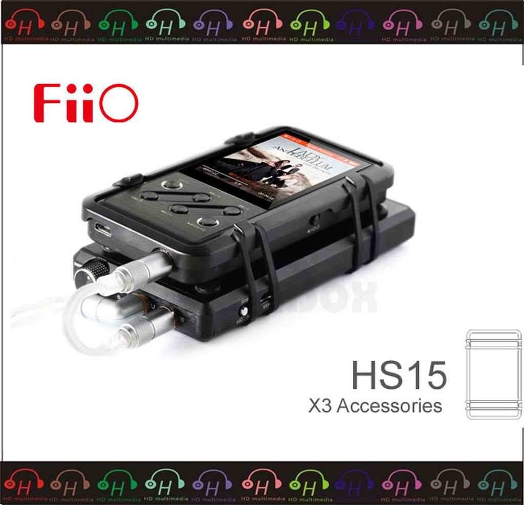弘達影音多媒體 FiiO X3專屬配件-HS15耳擴綑綁組合 可搭配E12耳機功率擴大器