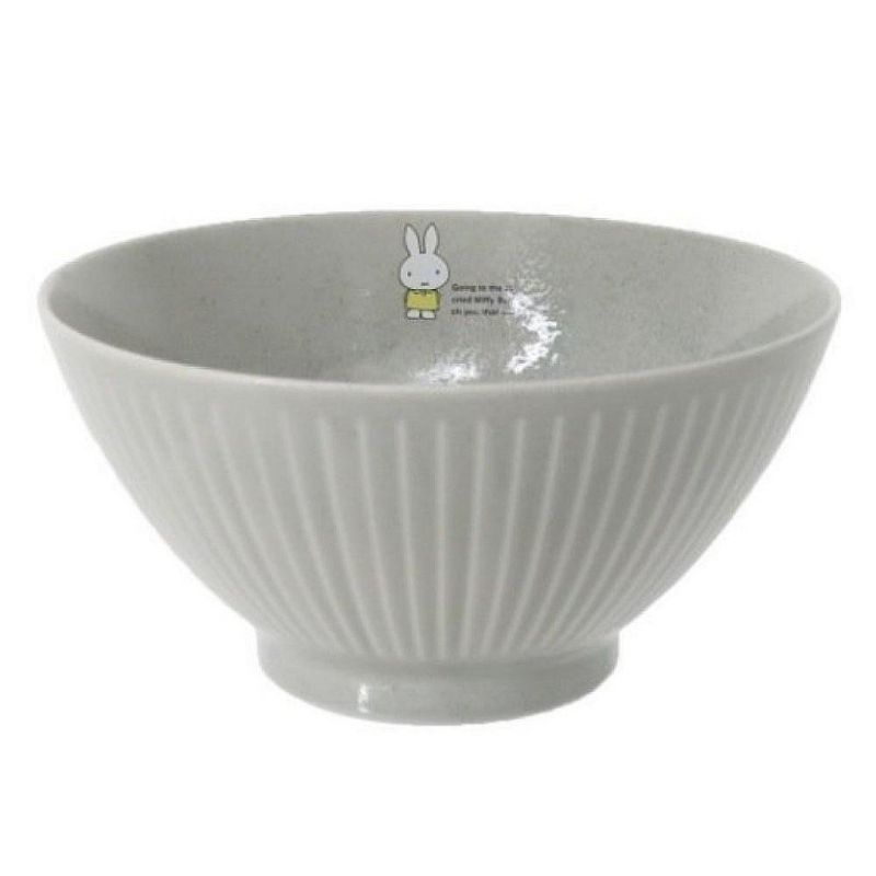 花見雜貨~日本製 全新正版 miffy 米飛兔 米菲兔 瓷器 陶瓷 瓷碗 碗公 大碗 拉麵碗
