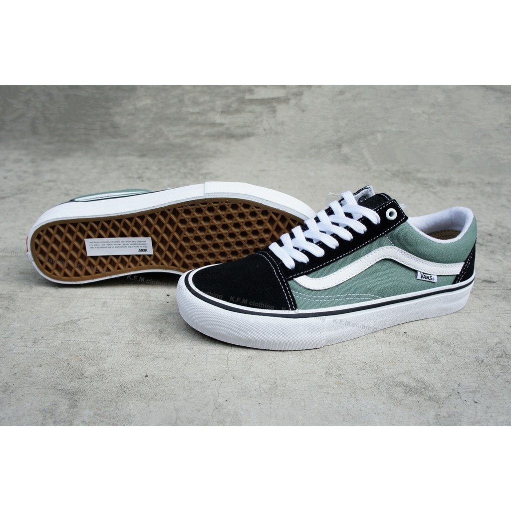 vans old skool pro duck green