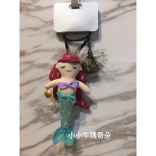 小小牛瑪奇朵~日本迪士尼小美人魚Ariel 娃娃造型鑰匙鍊