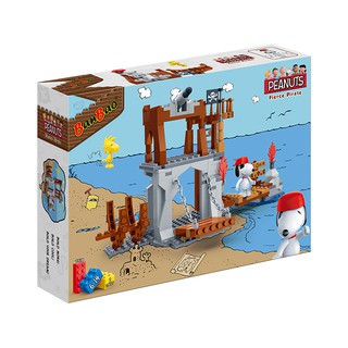 【3C小苑】NO.7518 BanBao 邦寶積木 SNOOPY 史努比系列 夢想海賊島(樂高Lego通用) 積木