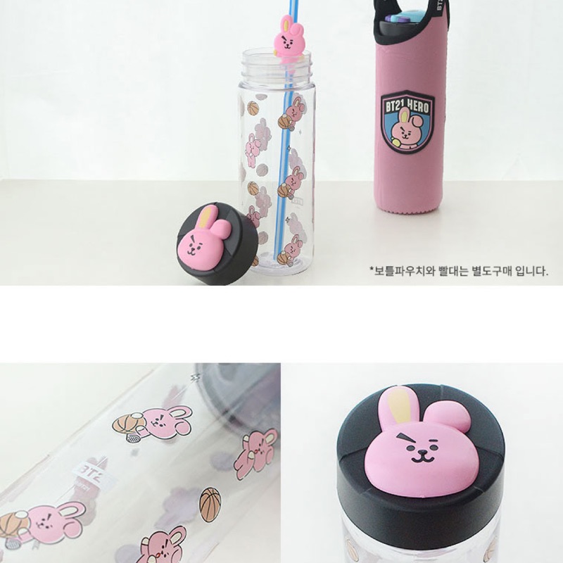 BTS防彈少年團 BT21水瓶 水杯 水壺cooky tata Chimmy RJ koya shooky 預購