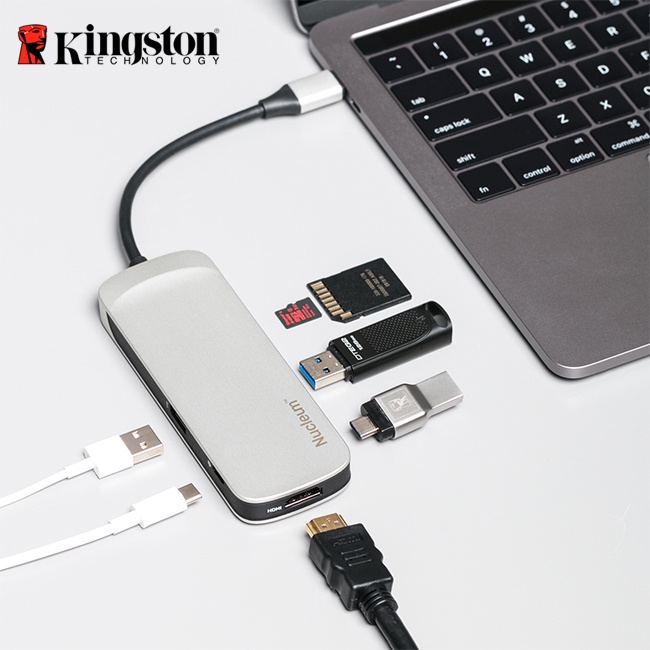 【台灣保固】金士頓 Nucleum USB-C 七合一集線器 hub SD / MircroSD 讀卡機 HDMI 轉接