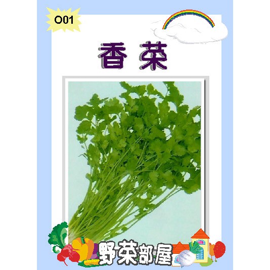 【萌田種子~】O01 香菜種子10公克 , 俗稱"莞荽 ", 每包16元~
