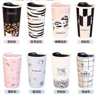 【阿肥的店】 全新 7-11 hello kitty 雙層陶瓷隨行杯