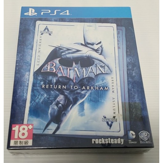 現貨 Ps4蝙蝠俠重返阿卡漢hd強化移植合輯 小丑大逃亡 阿卡漢城市 全新未拆 蝦皮購物