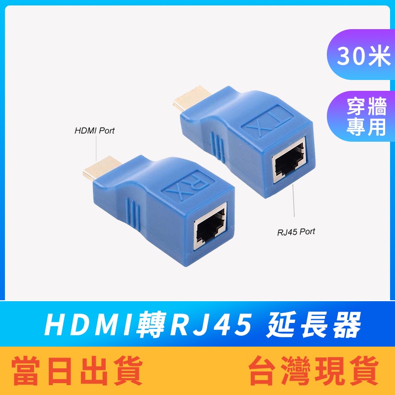 【現貨免運】HDMI轉RJ45 HDMI延長器 網路延長器 網路線延長 RJ45轉HDMI 方便佈線