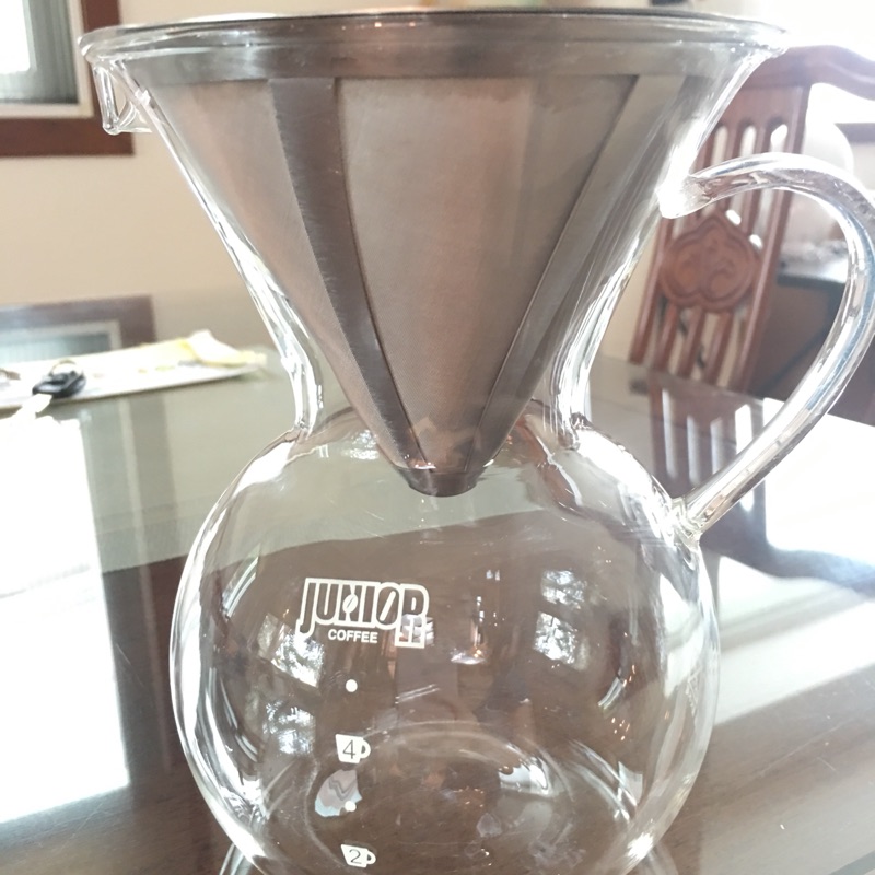 Junior不鏽鋼濾網咖啡壺