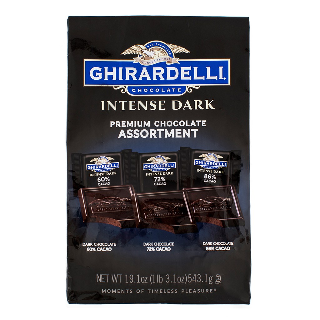 [#巧] Costco好市多代購-Ghirardelli 黑巧克力綜合包3種口味 543.1公克