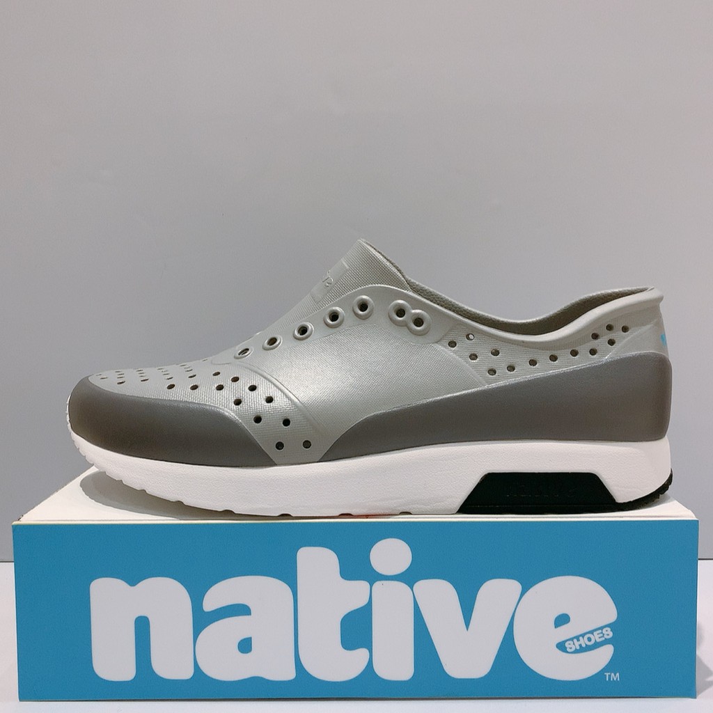 NATIVE LENNOX 男生 灰色 基本款 防水 雨鞋 洞洞鞋 111050028351