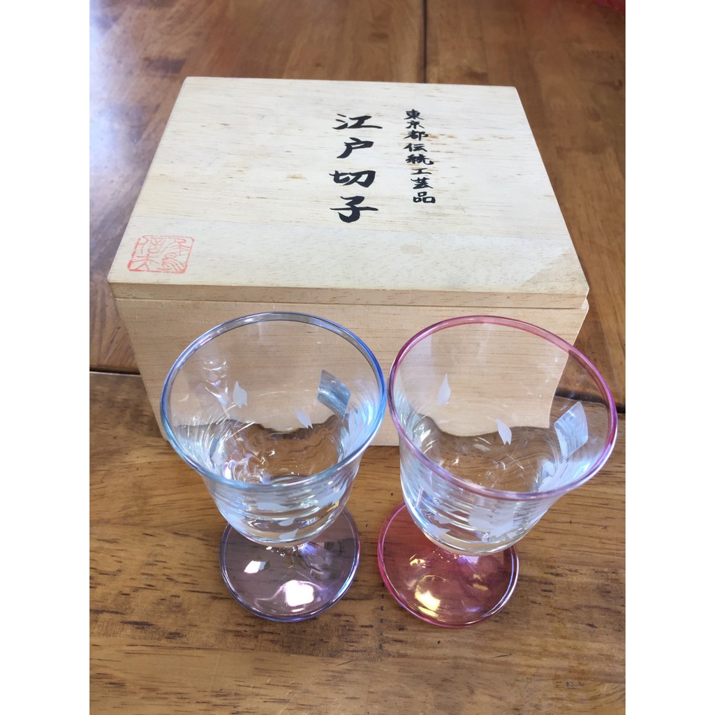 現貨日本直送工藝品江戶切子玻璃杯新品 蝦皮購物
