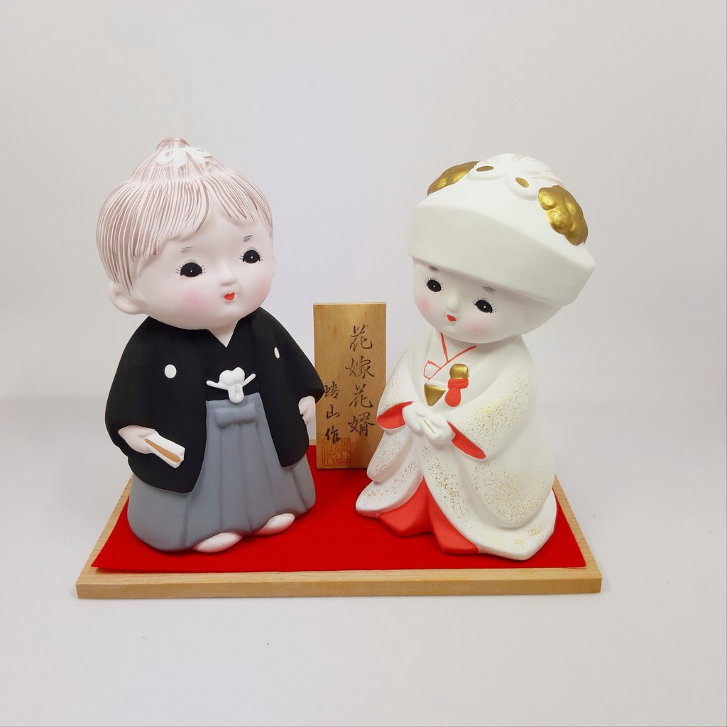 蕾思菲小舖 現貨日本陶瓷娃娃花嫁花婿結婚禮物 蝦皮購物