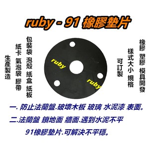 ruby-91 LOFT DIY 工業風 法蘭盤 法蘭片 墊片 專用橡膠墊片