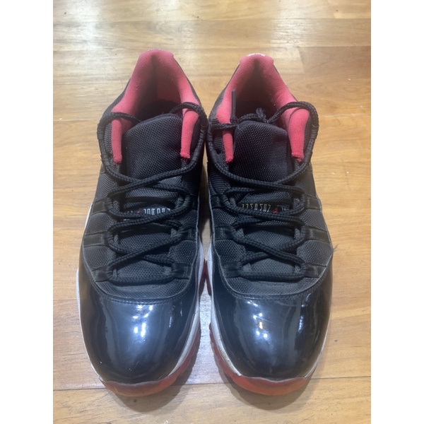 Nike Jordan 11 low bred 黑紅 US11