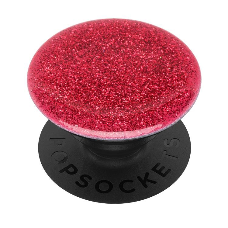 PopSockets 泡泡騷 可伸縮氣囊手機支架 閃紅Glitter Red  &lt;可替換泡泡帽&gt;