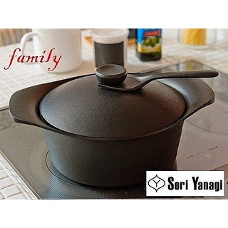 日本【柳宗理Sori Yanagi】南部鐵器 22cm 雙耳深鐵鍋(附鐵蓋+鐵匙)~ 網路最低價^^現貨免運