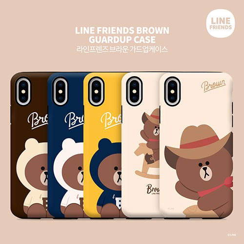 LINE FRIENDS 熊大 雙層防摔 手機殼│iPhone 6 6S 7 8 Plus│z8310