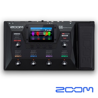 【名人樂器】ZOOM G6 電吉他綜合效果器 含踏板 / 附變壓器