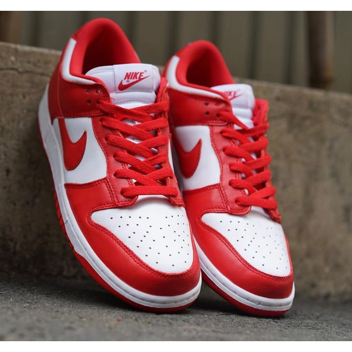 Nike Dunk Low University Red 大學紅 白紅 限量潮流 台灣公司貨正品  CU1727-100