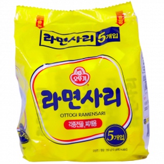 不倒翁-乾麵오뚜기-라면사리110g/5包（無調味包） 全新 G-4489