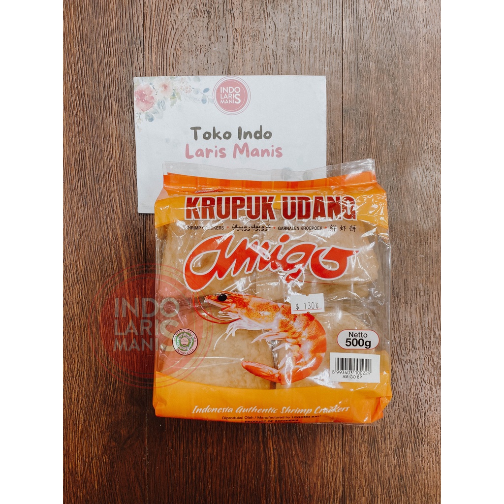 TILM 印尼 ALOHA KERUPUK UDANG AMIGO 生蝦餅 500gr