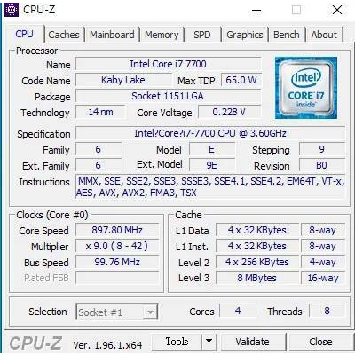 Intel i7 7700 CPU 7代CPU 1151腳位 i7-7700 6700