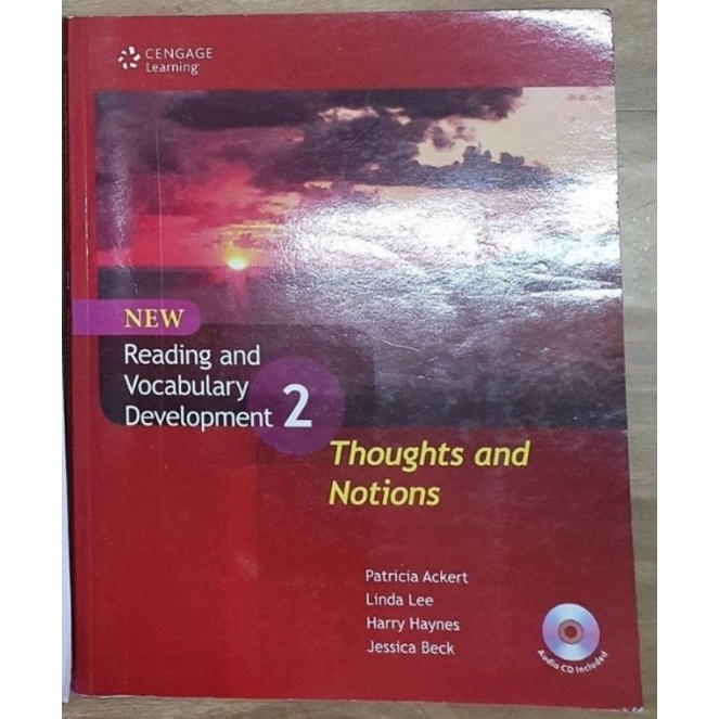 Reading and Vocabulary Development 2   Thoughts and Notions