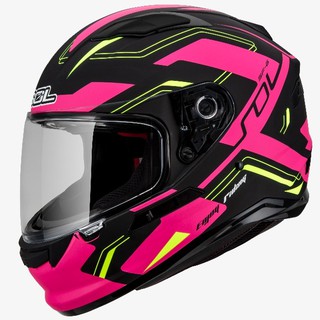 SOL SF-6 超新星 消光黑/粉黃 全罩式安全帽 內襯可拆洗 雙D扣《送折價卷300元》《遠古騎士》